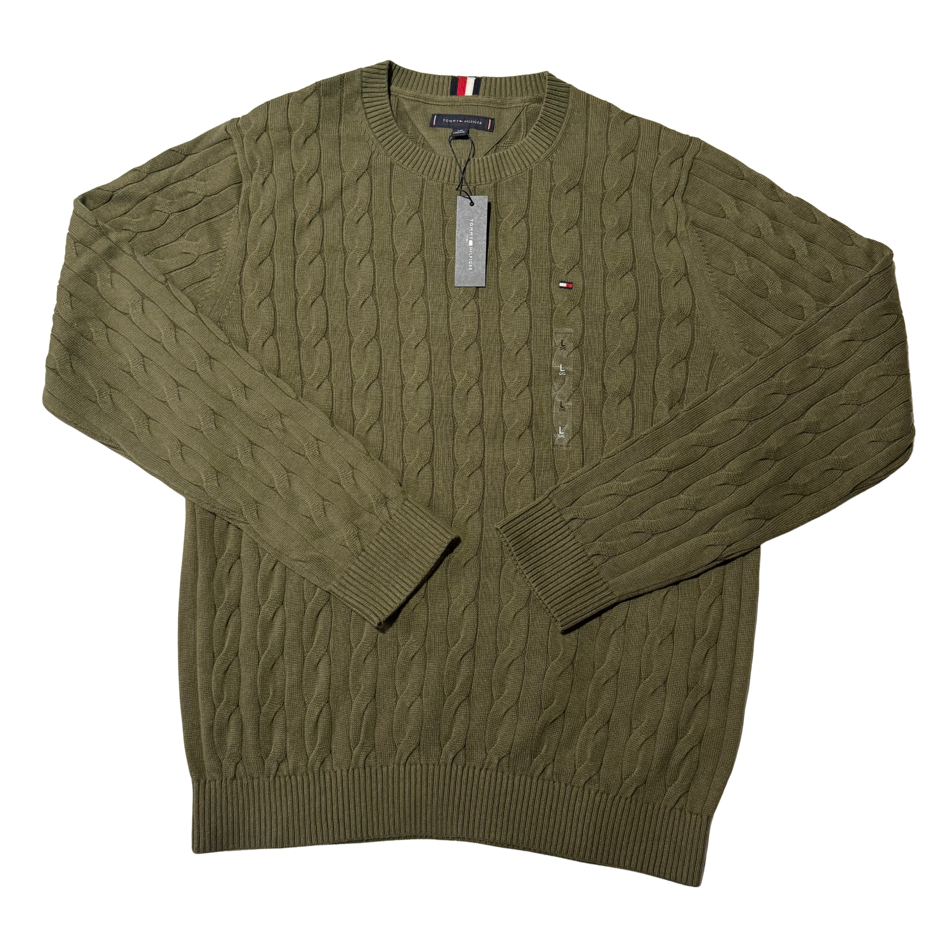 Tommy Hilfiger Green Knitted Sweater