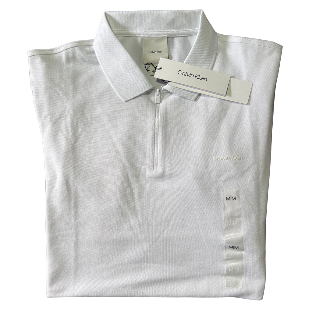 Calvin Klein White Polo Shirt