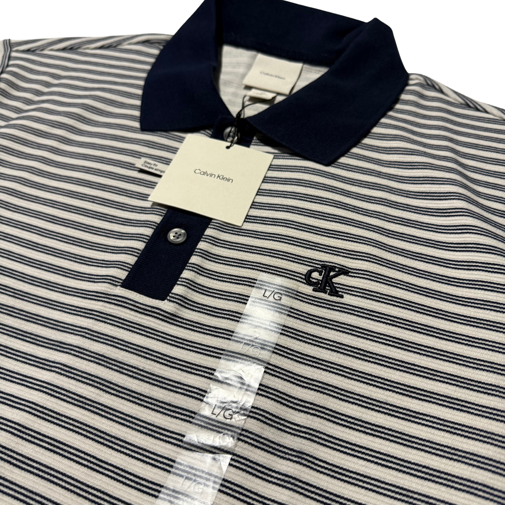 Calvin Klein Black White Striped Shirt