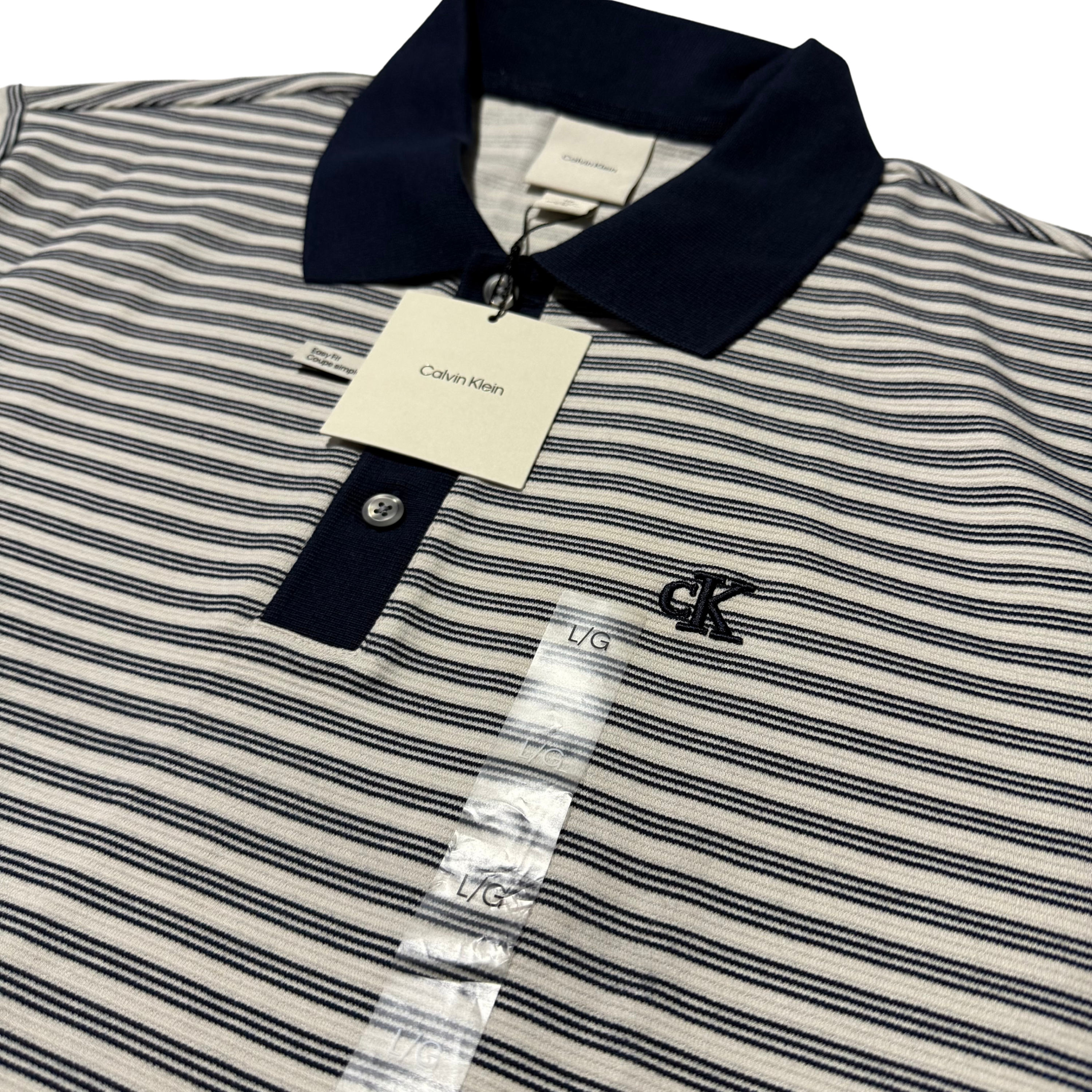 Calvin Klein Black White Striped Shirt