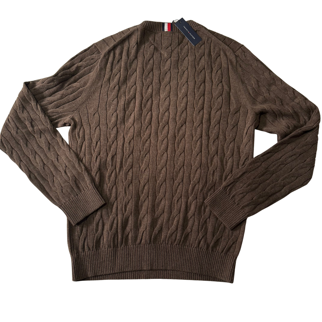 Suéter de punto marrón de Tommy Hilfiger
