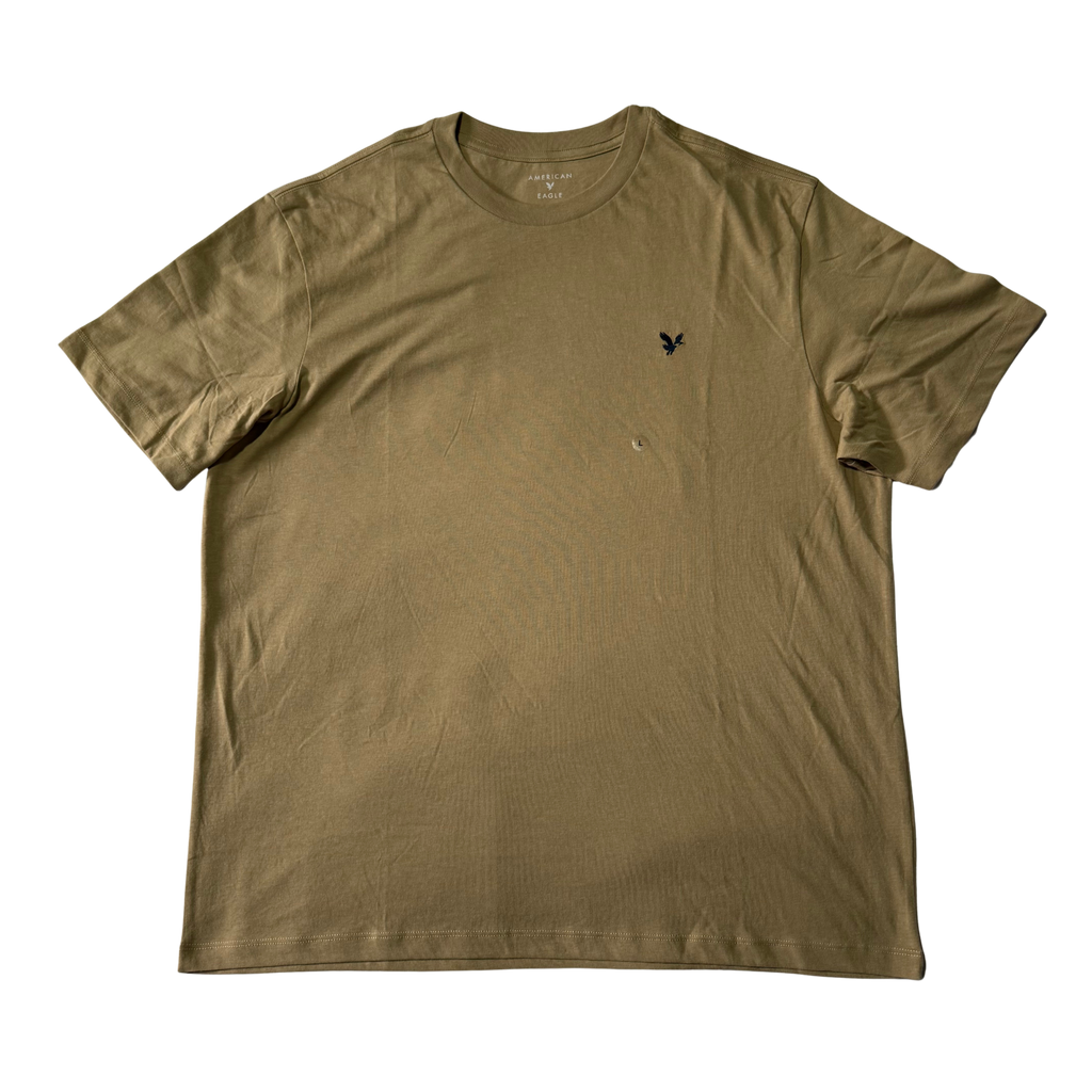 American Eagle Beige Basic T-Shirt