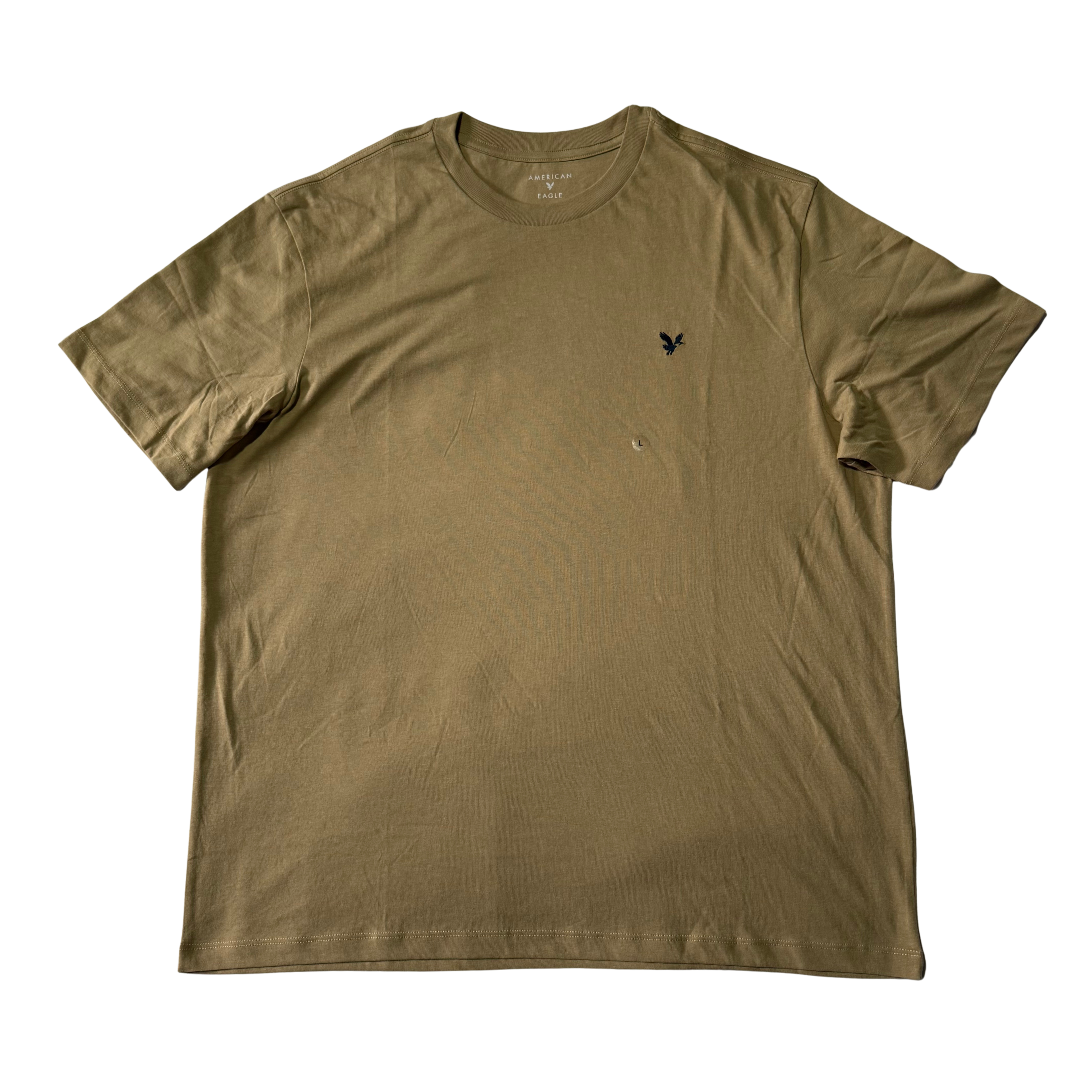 American Eagle Beige Basic T-Shirt
