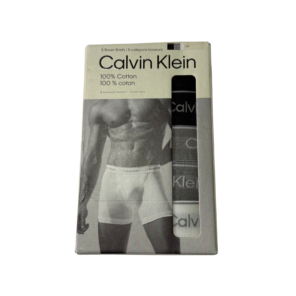 Calvin Klein 5-Pack White/Grey/Black Boxers
