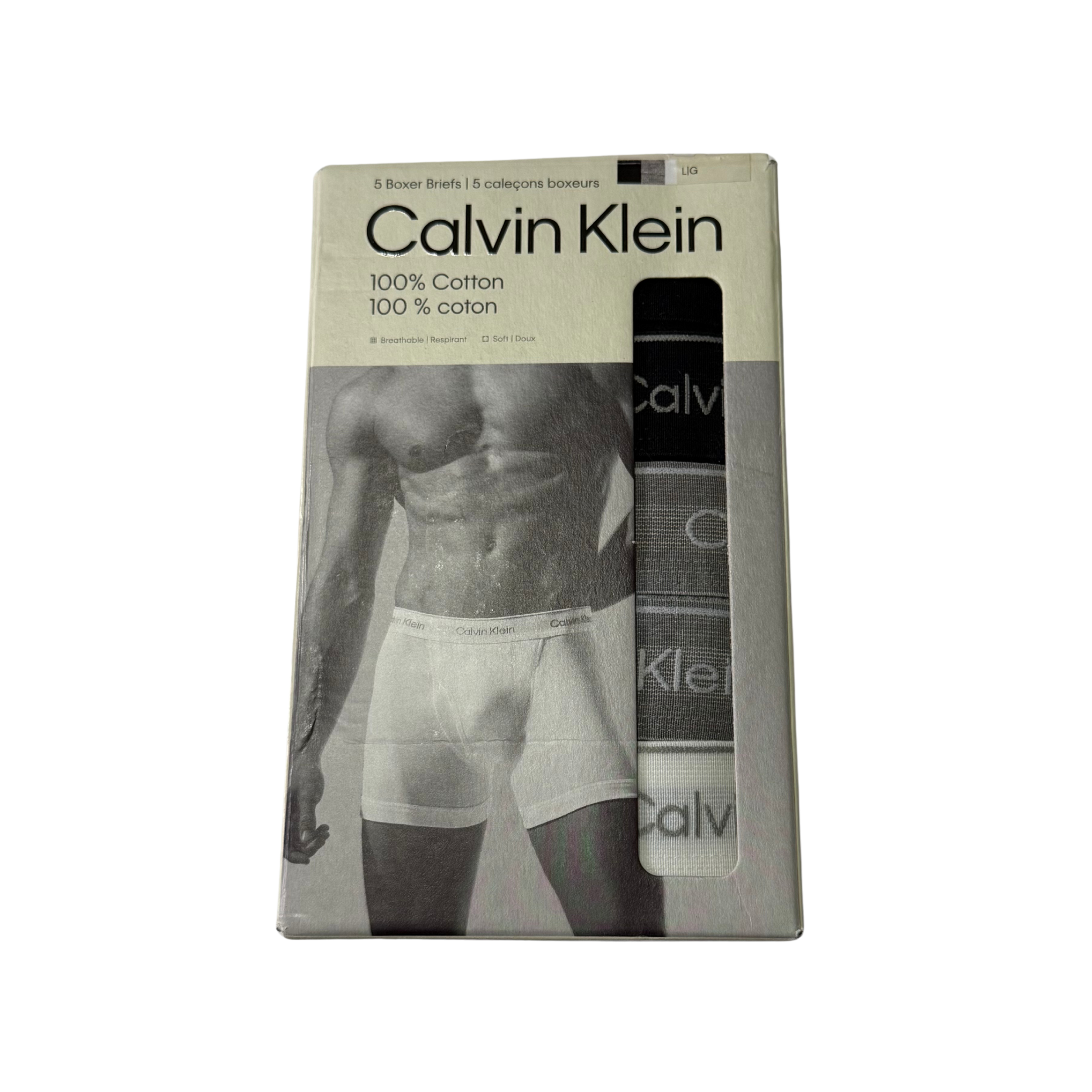 Calvin Klein 5-Pack White/Grey/Black Boxers