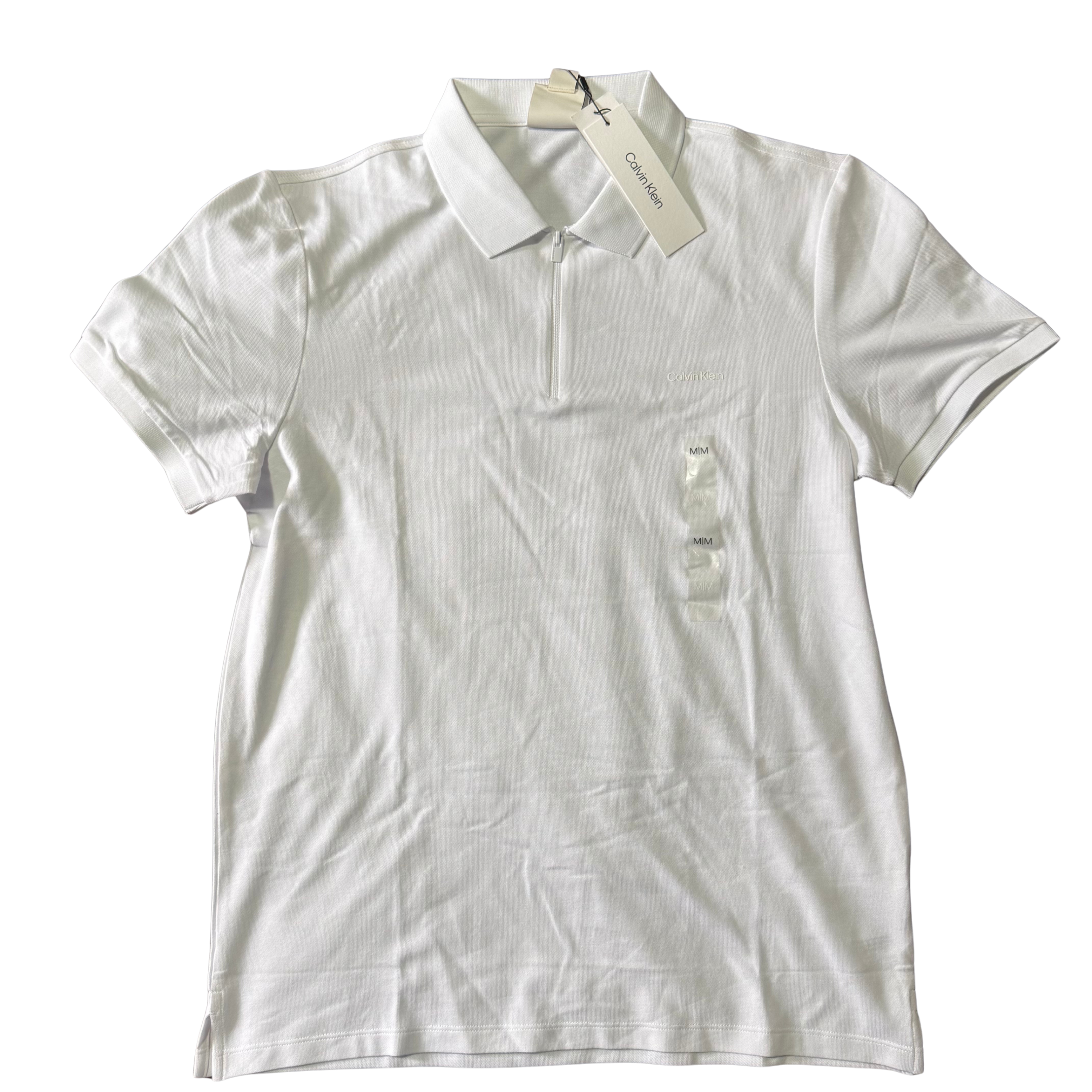 Calvin Klein White Polo Shirt