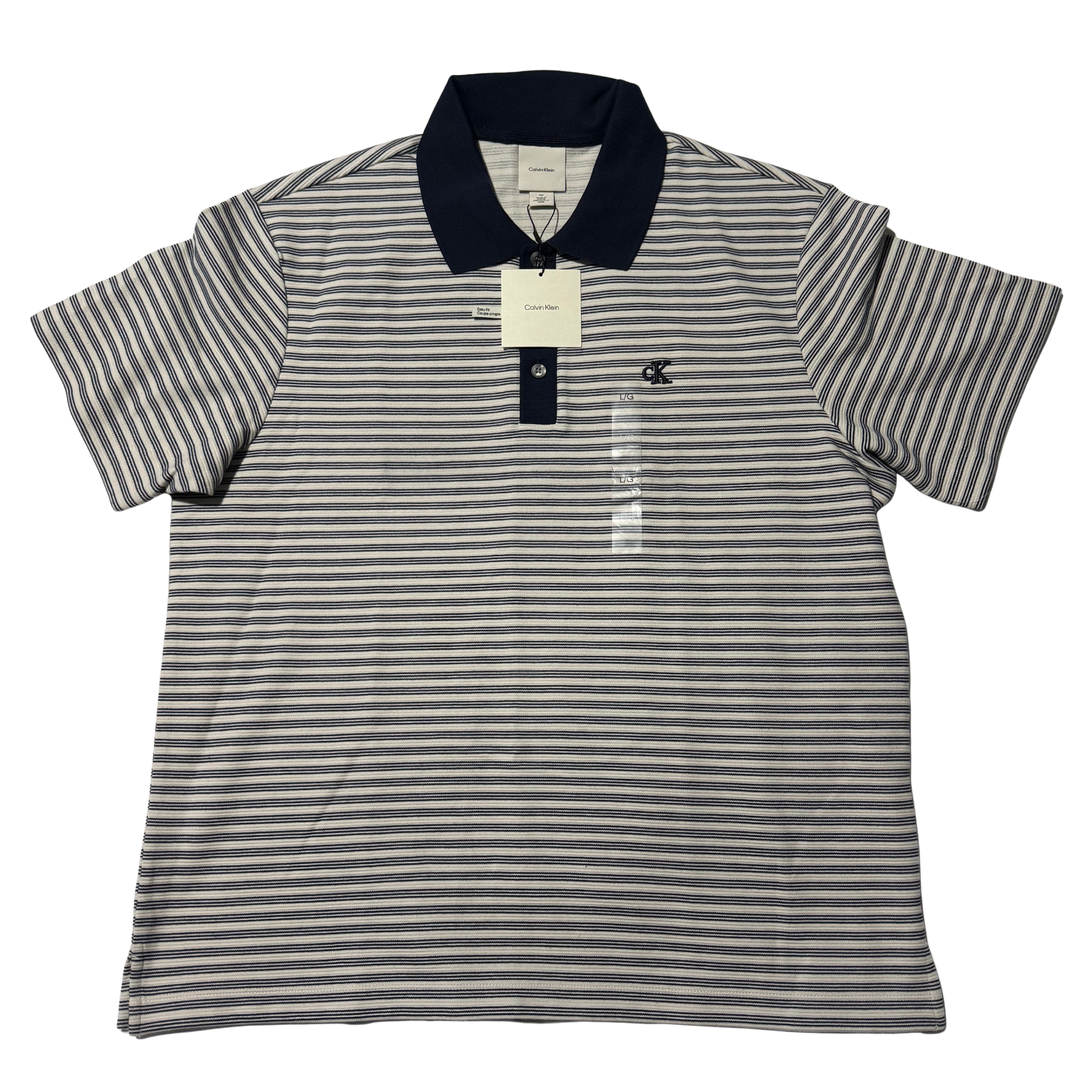 Calvin Klein Black White Striped Shirt